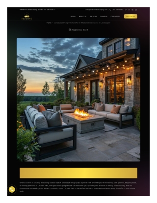 Landscape Design Orchard Park What are the Services of Landscape