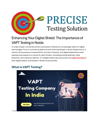Vapt Testing company in Noida