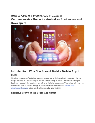 How to Create a Mobile App in 2025_ A Comprehensive Guide for Australian Businesses and Developers