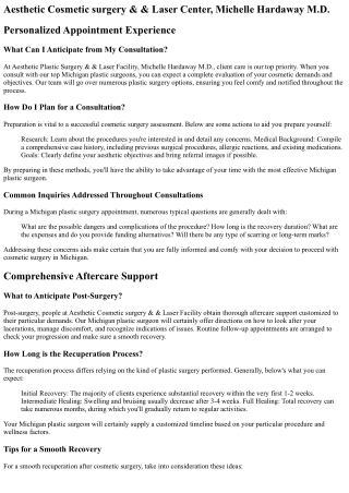 Michigan Plastic Surgery