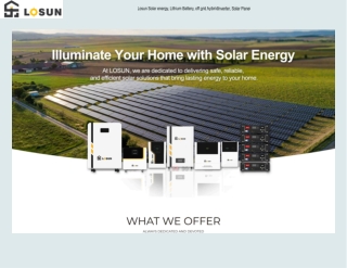 Efficient Home Storage Battery Solutions | Losun Smart Technology