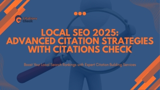 Advanced Citation Building Services for Local SEO Success in 2025
