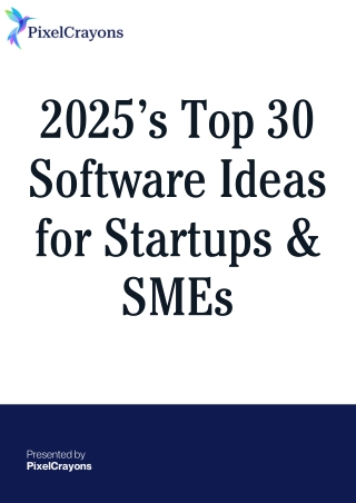 Top 30 Software Ideas for Startups & SMEs