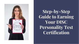 Step-by-Step Guide to Earning Your DISC Personality Test Certification