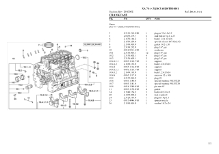 HURLIMANN xa 70 Tier 3 Tractor Parts Catalogue Manual Instant Download (SN zkdcu40200th10001 and up)