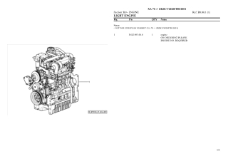 HURLIMANN xa 70 Tier 3 Tractor Parts Catalogue Manual Instant Download (SN zkdcv60200th10001 and up)