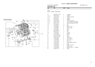 HURLIMANN xa 80 farmotion Tractor Parts Catalogue Manual Instant Download (SN zkdbc10200th30001 and up)