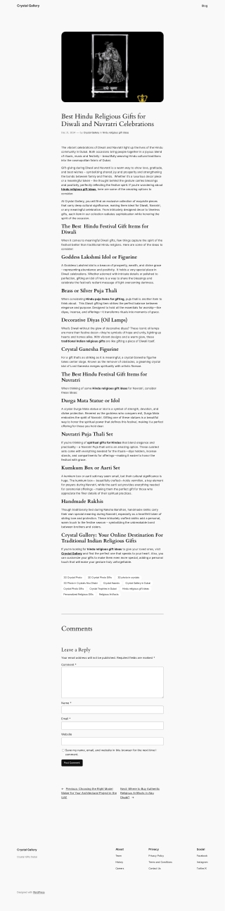 Best Hindu Religious Gifts for Diwali and Navratri Celebrations