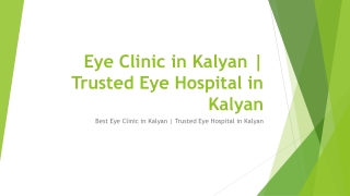 Best Eye Clinic in Kalyan | Trusted Eye Hospital in Kalyan