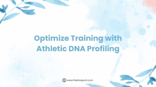 Optimize Training with Athletic DNA Profiling