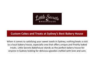 Little Secrets Bakehouse | Your Cozy Bakery House for Sweet Delights