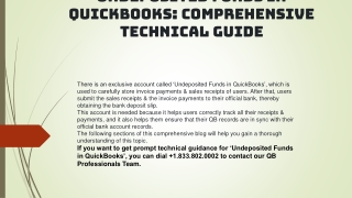 Undeposited Funds in QuickBooks: Common Issues and Fixes