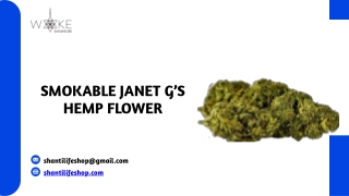 Janet G’s Hemp Flower - Premium Smokable Hemp Buds