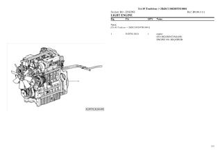 HURLIMANN xa 85 tradition Tier 3 Tractor Parts Catalogue Manual Instant Download (SN zkdcu00200th10001 and up)