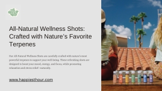 All-Natural Wellness Shots: Crafted with Nature’s Favorite Terpenes