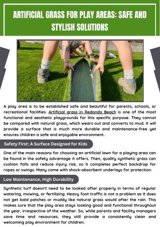 Artificial Grass Services for Landscaping