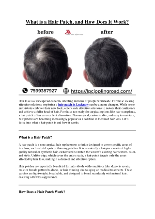 What is a Hair Patch