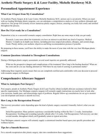 Michigan Plastic Surgery