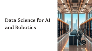 Data Science for AI and Robotics