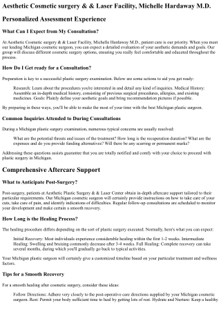 Michigan Plastic Surgery