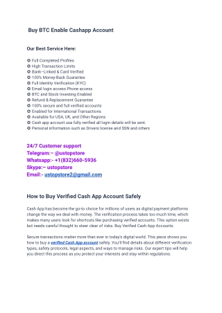 Buy Verified Cash App Accounts