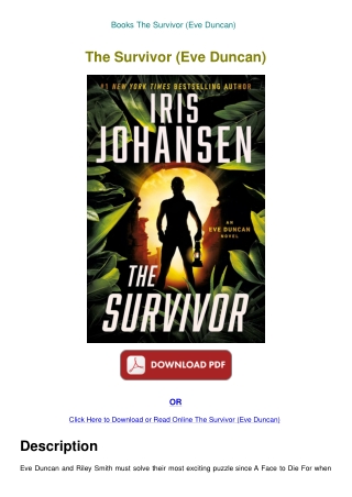 Books The Survivor (Eve Duncan)