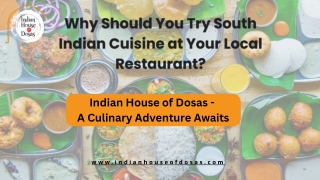 Authentic South Indian Cuisine Delights
