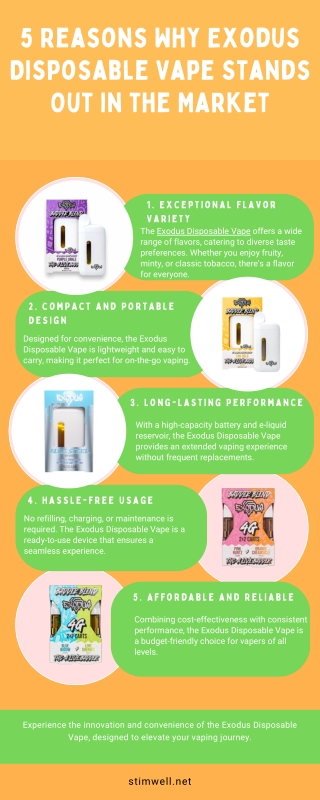 5 Reasons Why Exodus Disposable Vape Stands Out in the Market
