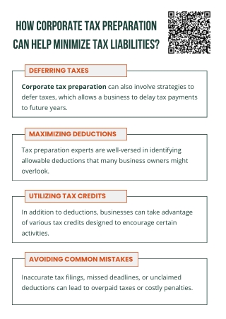 How Corporate Tax Preparation Can Help Minimize Tax Liabilities?