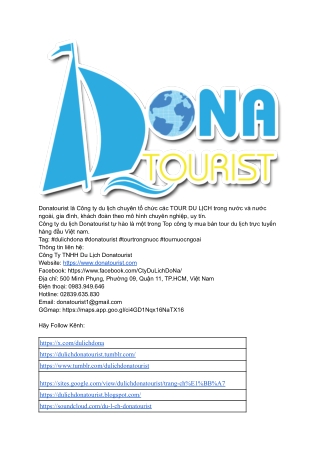 Chuong trinh tour du lich trong nuoc gia re, tron goi