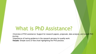 What is PhD Assistance