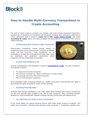 Blockchain Financial Services