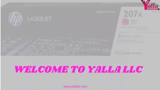 YALLA LLC IS THE BEST HP TONER SUPPLIER IN DUBAI