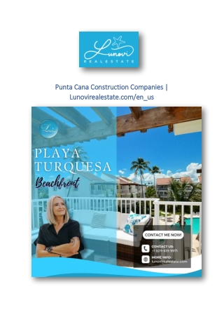 Punta Cana Construction Companies | Lunovirealestate.com/en_us