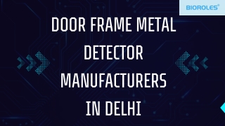 Door Frame Metal Detector
