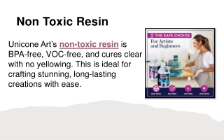 Non Toxic Resin