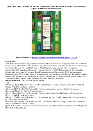(Get Ebook) The Virus and the Vaccine: Contaminated Vaccine, Deadly Cancers, and