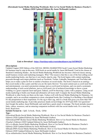 [View PDF] Social Media Marketing Workbook: How to Use Social Media for Business