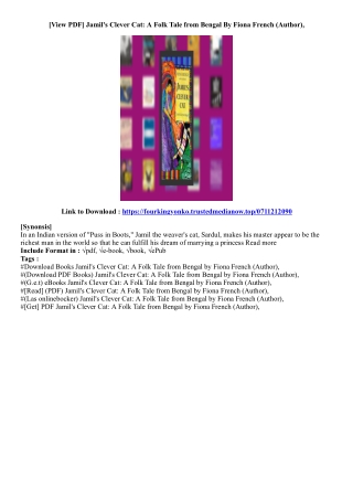 (Get Ebook) Jamil's Clever Cat: A Folk Tale from Bengal By Fiona French (Author)