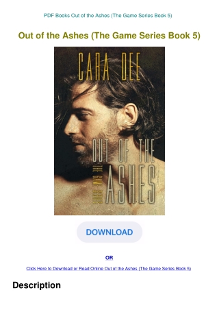 PDF Books Out of the Ashes (The Game Series Book 5)