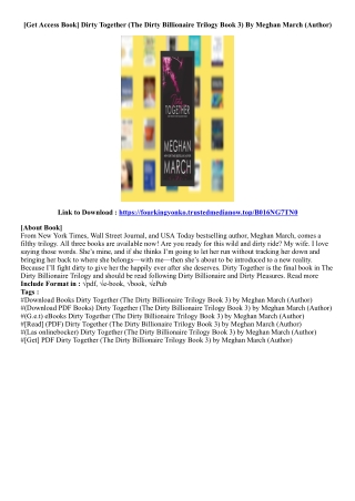 (Free Book) Dirty Together (The Dirty Billionaire Trilogy Book 3) By Meghan Marc