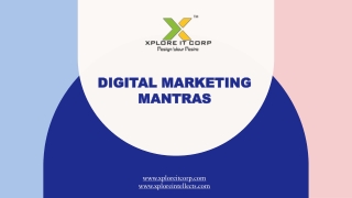 DIGITAL MARKETING MANTRAS