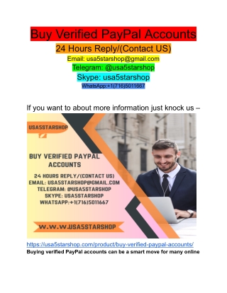 Buy Verified PayPal Accounts