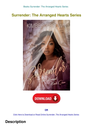 Books Surrender The Arranged Hearts Series