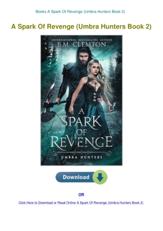 Books A Spark Of Revenge (Umbra Hunters Book 2)