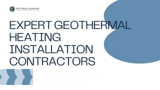 Expert Geothermal Heating Installation Contractors