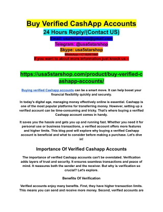 Buy Verified CashApp Accounts (13)