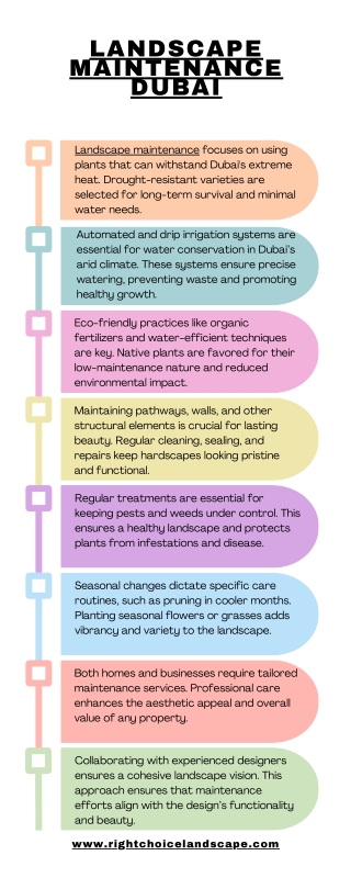 Essential Aspects of Landscape Maintenance in Dubai