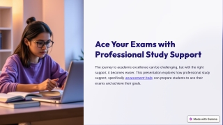 Ace Your Next Exam with Professional Study Support