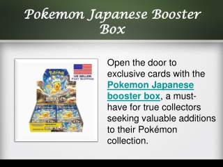 Pokemon Japanese Booster Box